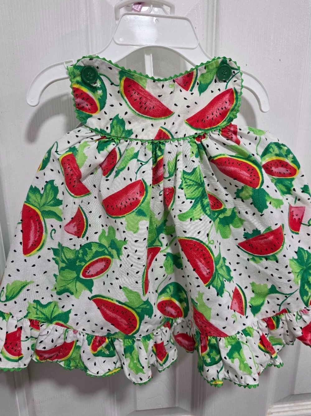 Vintage Sprockets
Watermelon Fly away top & bloomer